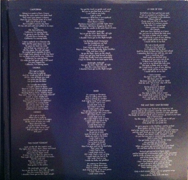 Joni Mitchell : Blue (LP, Album, RE, RM, 180)