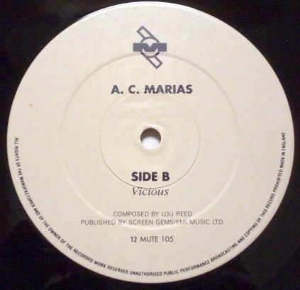 A. C. Marias* : One Of Our Girls Has Gone Missing (12", Single)