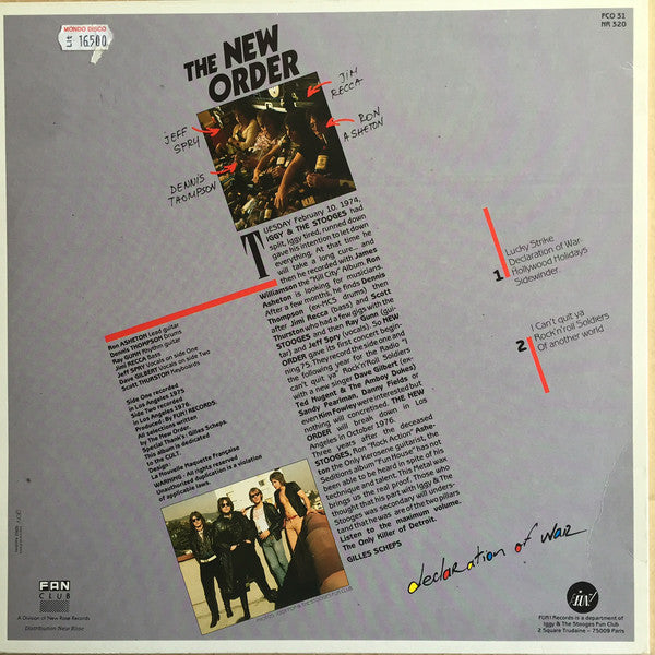 The New Order (3) : Declaration Of War (LP, Album, RE)