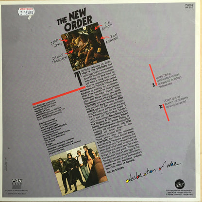 The New Order (3) : Declaration Of War (LP, Album, RE)