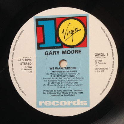 Gary Moore : We Want Moore! (LP, Album, EMI + 12")