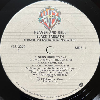 Black Sabbath : Heaven And Hell (LP, Album, Don)