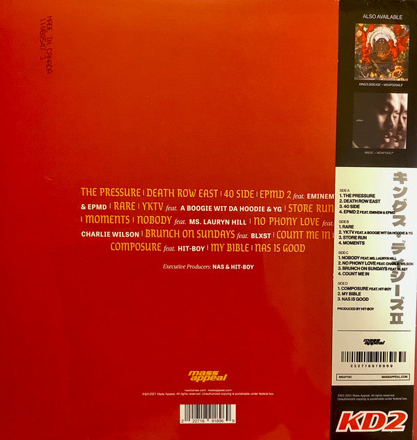 Nas : King's Disease II (2xLP, Album, Ltd, RP, Obi)