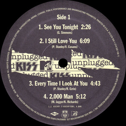 Kiss : MTV Unplugged (2xLP, Album)