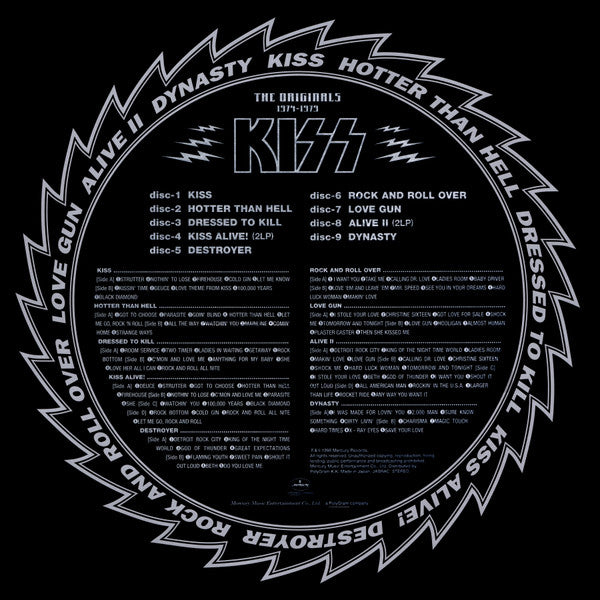 Kiss : The Originals 1974 - 1979 (Box, Comp, Ltd, Col + Box, Ltd + 11xLP, Ltd, S/Edi)