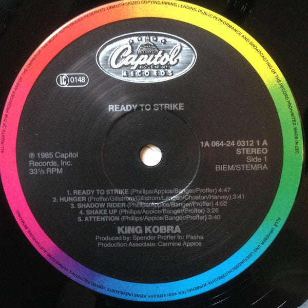 King Kobra (4) : Ready To Strike (LP, Album)