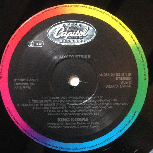 King Kobra (4) : Ready To Strike (LP, Album)