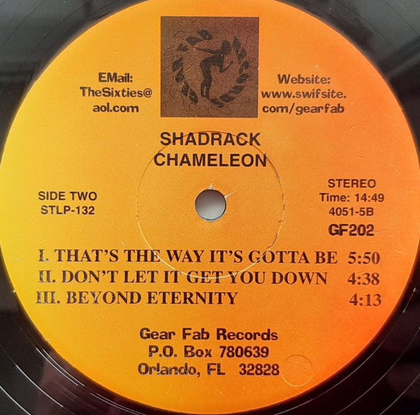 Shadrack (2) : Shadrack Chameleon (LP, Album, RE)
