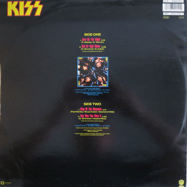 Kiss : Turn On The Night (12", Maxi)