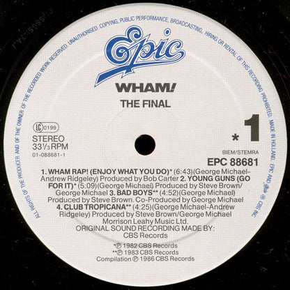 Wham! : The Final (2xLP, Comp)