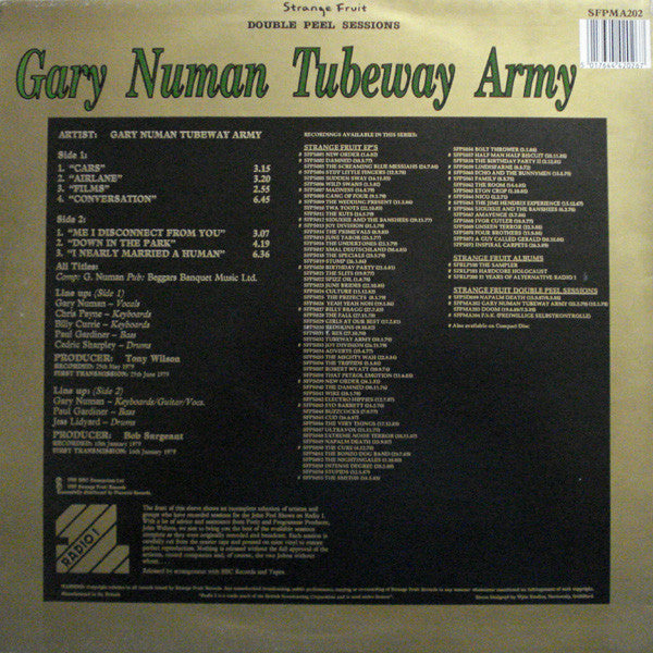 Gary Numan / Tubeway Army : Double Peel Sessions (LP, Comp)