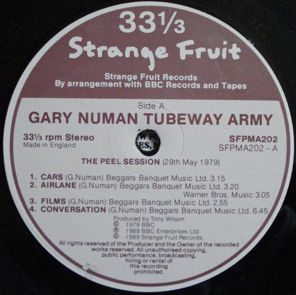 Gary Numan / Tubeway Army : Double Peel Sessions (LP, Comp)