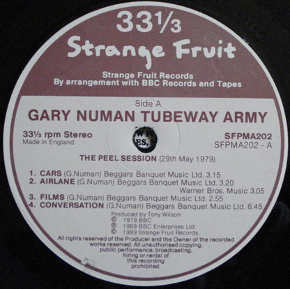Gary Numan / Tubeway Army : Double Peel Sessions (LP, Comp)