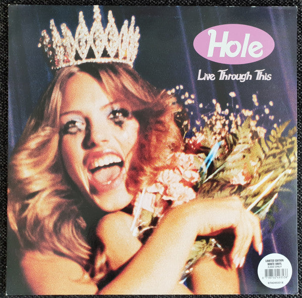Hole (2) : Live Through This (LP, Album, Whi)