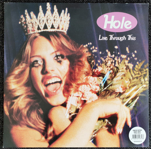Hole (2) : Live Through This (LP, Album, Whi)