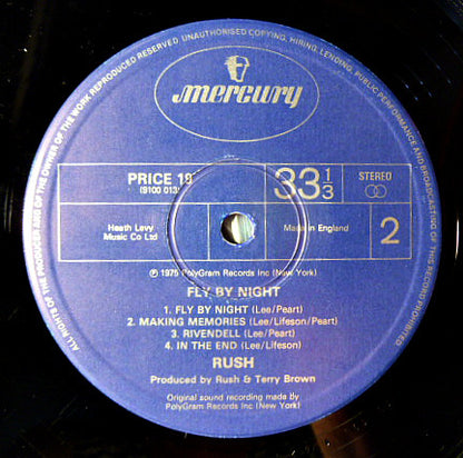 Rush : Fly By Night (LP, Album, RE)