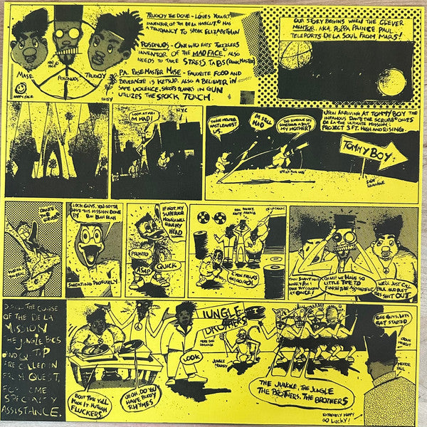 De La Soul - 3 Feet High And Rising (2xLP, Album, RE, Yel