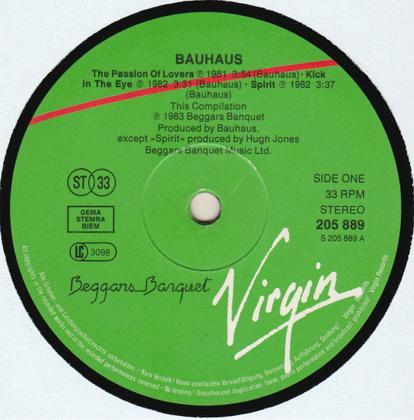 Bauhaus : The Singles 1981-1983 (12", Comp)