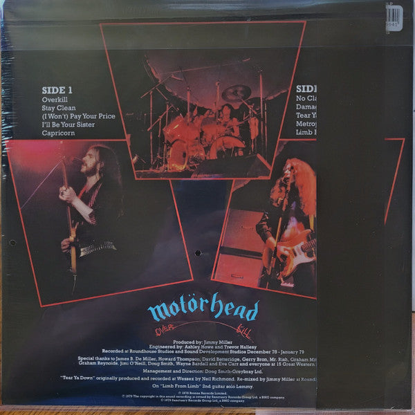 Motörhead : Overkill (LP, Album, Ltd, Num, Cle)