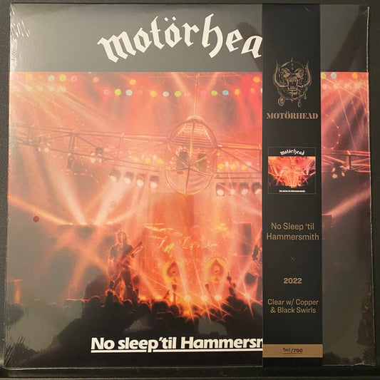 Motörhead : No Sleep 'til Hammersmith (LP, Album, Ltd, Num, RE, Cle)