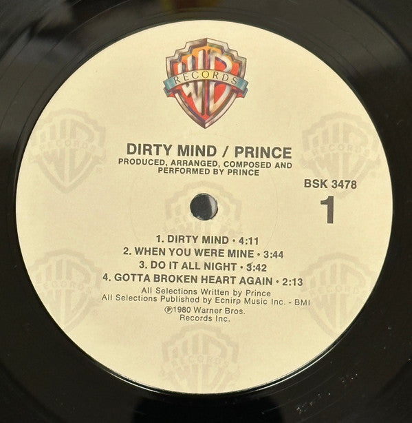 Prince : Dirty Mind (LP, Album, RP, Win)
