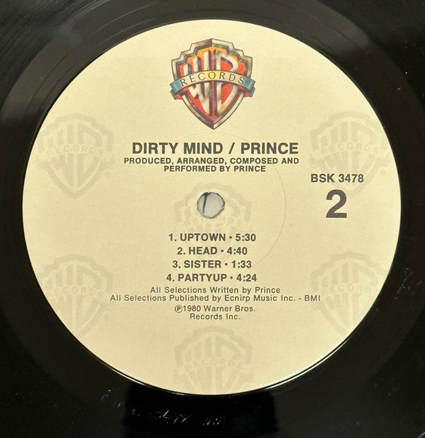 Prince : Dirty Mind (LP, Album, RP, Win)