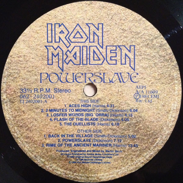 Iron Maiden : Powerslave (LP, Album)