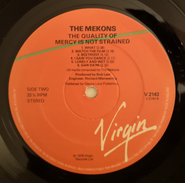 The Mekons : The Quality Of Mercy Is Not Strnen (LP, Album)