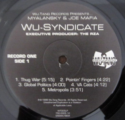 Myalansky & Joe Mafia In Wu-Syndicate* : Wu-Syndicate (2xLP, Album)