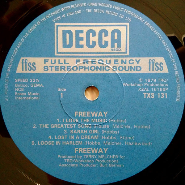 Freeway (5) : Freeway (LP, Album)