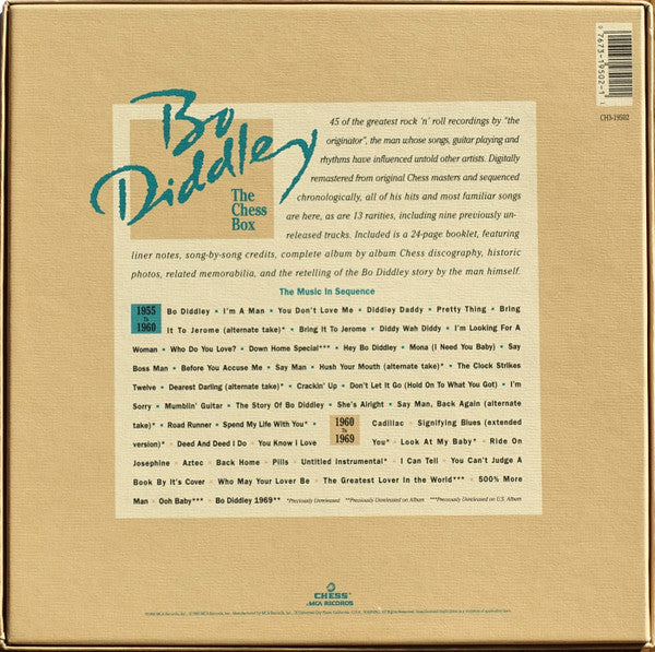 Bo Diddley : Bo Diddley - The Chess Box (3xLP, Comp)