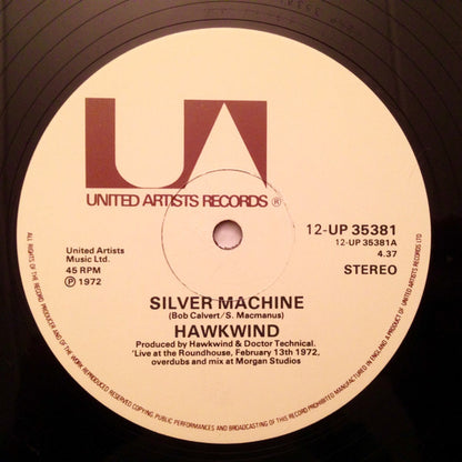 Hawkwind : Silver Machine (12", Single, Met)