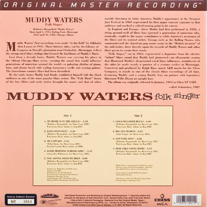 Muddy Waters : Folk Singer (LP, Album, Ltd, Num, RE)