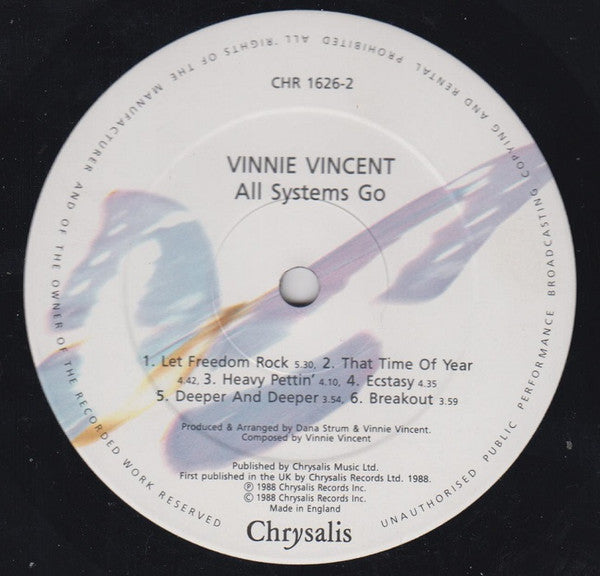 Vinnie Vincent Invasion : All Systems Go (LP, Album)