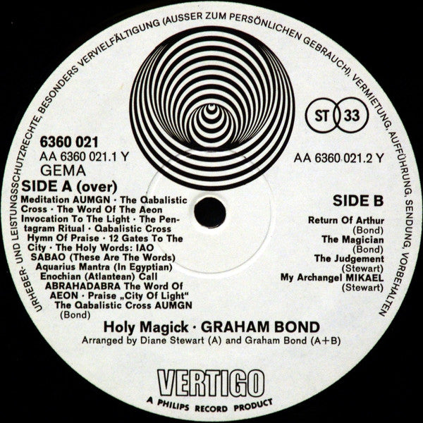 Graham Bond : Holy Magick (LP, Album, Gat)