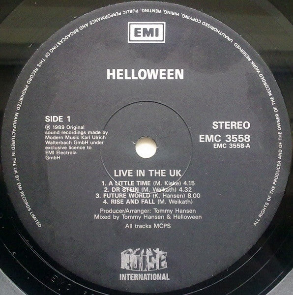 Helloween : Live In The UK (LP, Album)