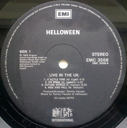Helloween : Live In The UK (LP, Album)