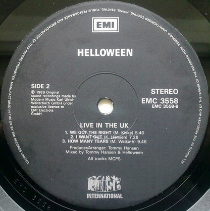 Helloween : Live In The UK (LP, Album)