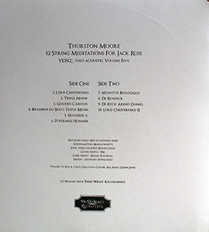 Thurston Moore : 12-String Meditations For Jack Rose (LP, Album, Ltd)