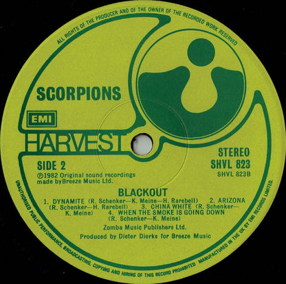 Scorpions : Blackout (LP, Album)