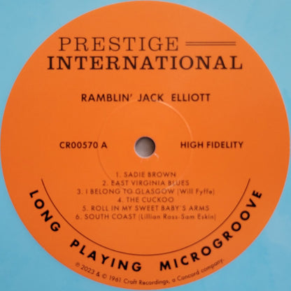 Ramblin' Jack Elliott : Ramblin' Jack Elliott (LP, Album, Club, RE, Blu)