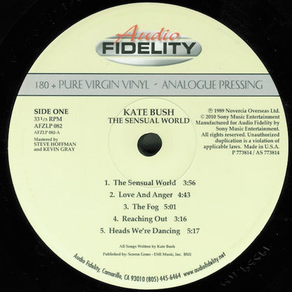 Kate Bush : The Sensual World (LP, Album, Ltd, Num, RE, RM, Gat)