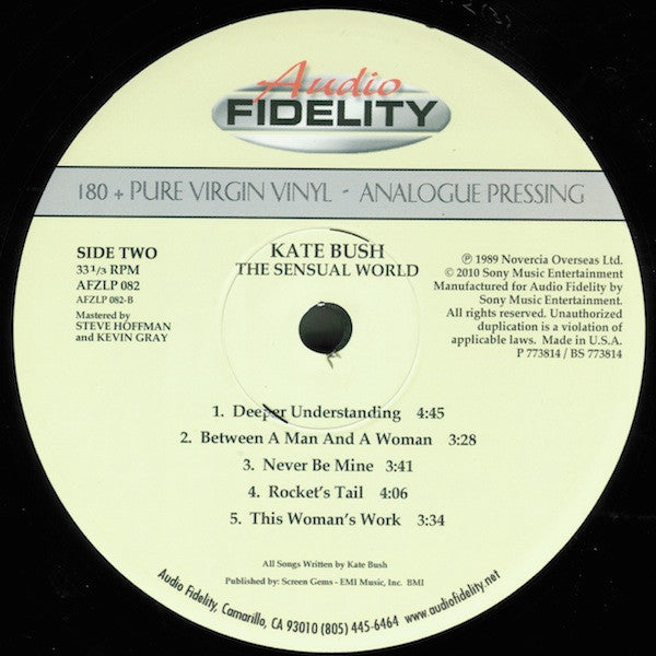 Kate Bush : The Sensual World (LP, Album, Ltd, Num, RE, RM, Gat)