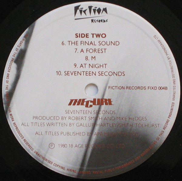 The Cure : Seventeen Seconds (LP, Album, RE)