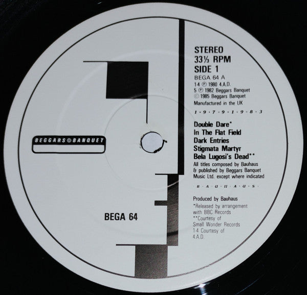 Bauhaus : 1979-1983 (2xLP, Comp, Ltd, Num, CBS)