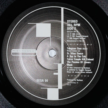 Bauhaus : 1979-1983 (2xLP, Comp, Ltd, Num, CBS)