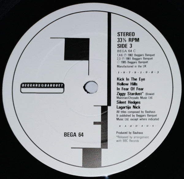 Bauhaus : 1979-1983 (2xLP, Comp, Ltd, Num, CBS)