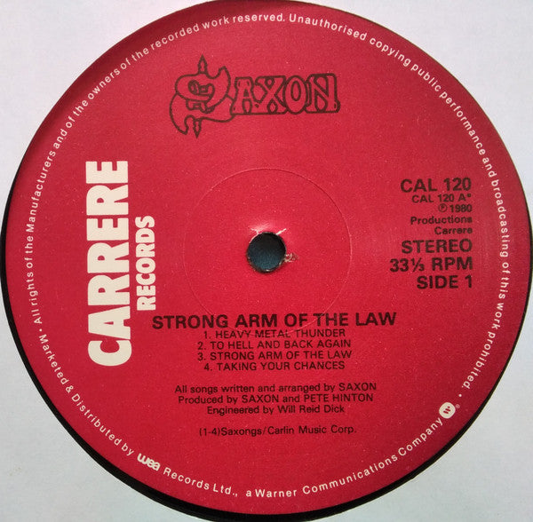Saxon : Strong Arm Of The Law (LP, Album, Wes)