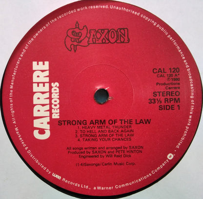 Saxon : Strong Arm Of The Law (LP, Album, Wes)