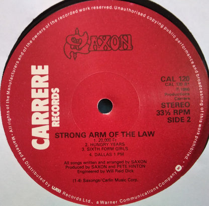 Saxon : Strong Arm Of The Law (LP, Album, Wes)